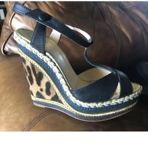 Christian Louboutin 38.5 Trotolita 140 Wedges